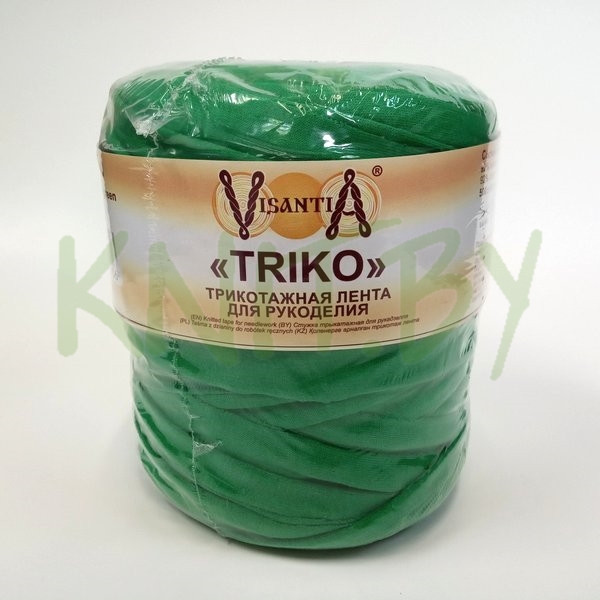 Трикотажная лента для рукоделия "TRIKO" зеленые оттенки
