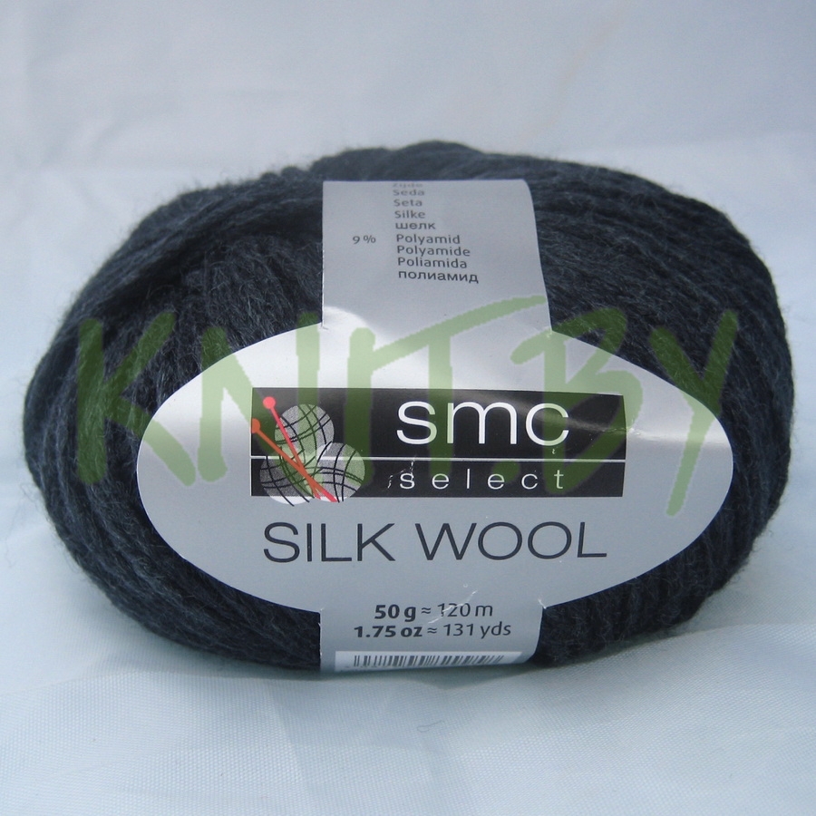 Пряжа Silk Wool тёмно-синий