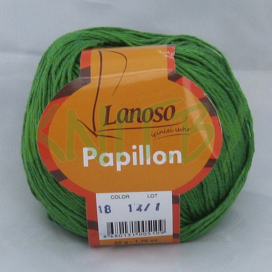 Пряжа Papillon зеленый