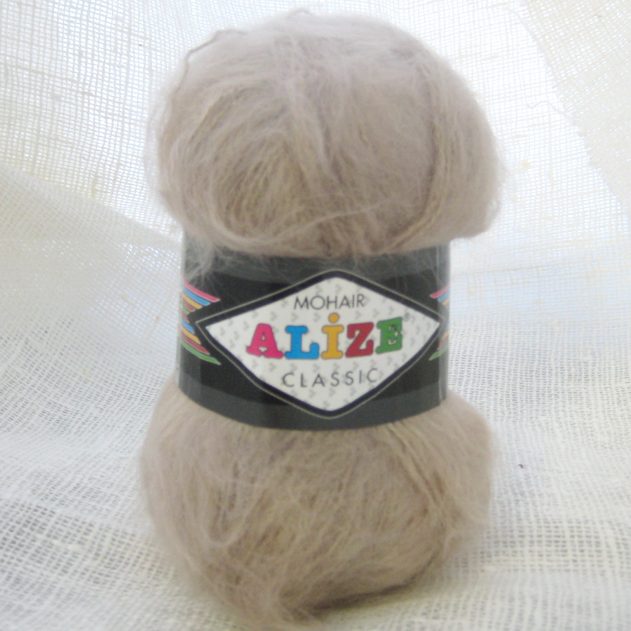 Пряжа Mohair Classic Alize бежевый