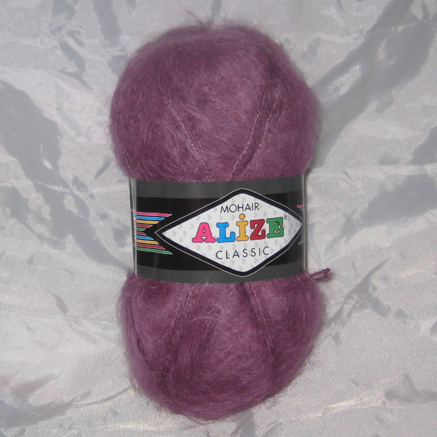 Пряжа Mohair Classic Alize гнилая вишня