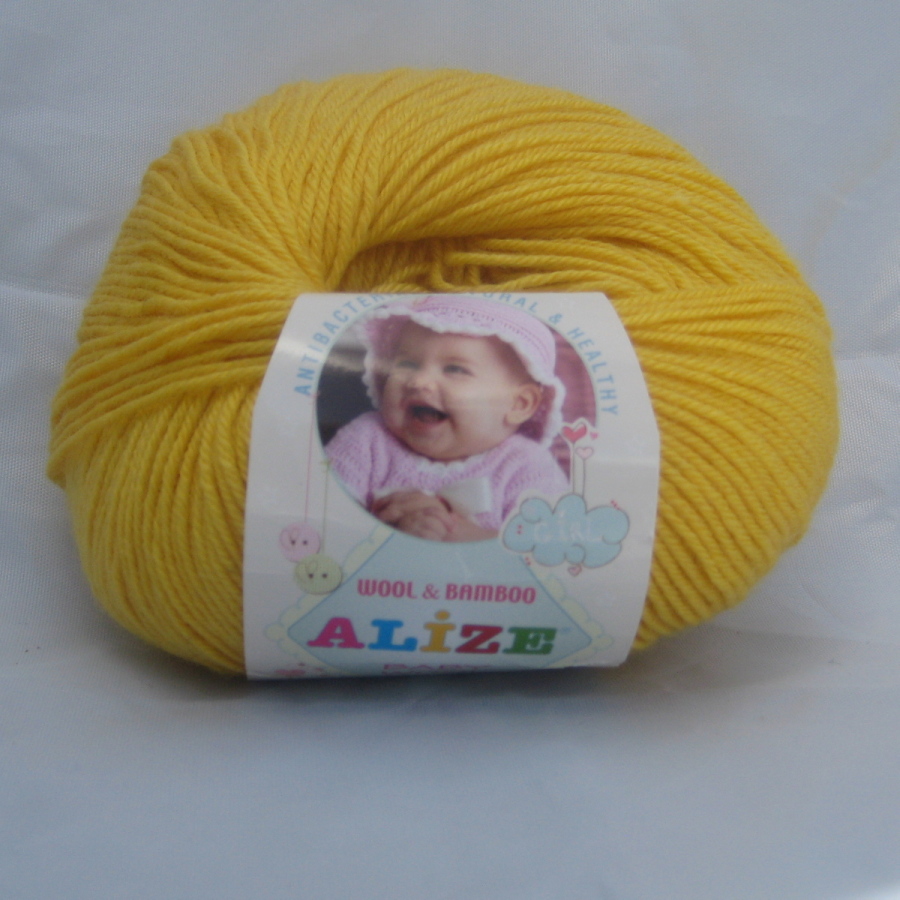 Пряжа Baby Wool Alize жёлтый