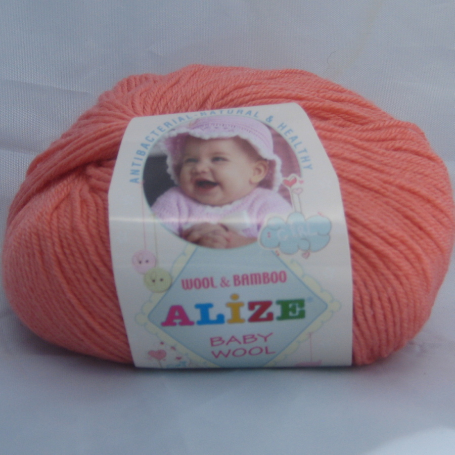 Пряжа Baby Wool Alize коралловый