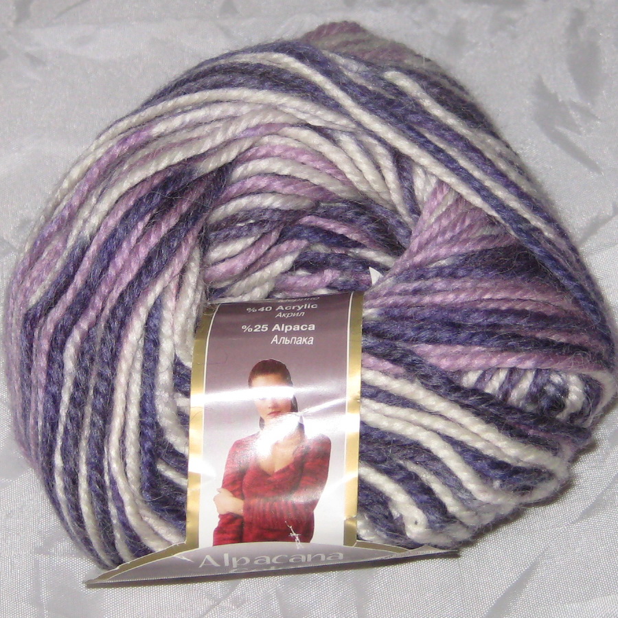 Пряжа Alpacana color сиренево-фиолетовый