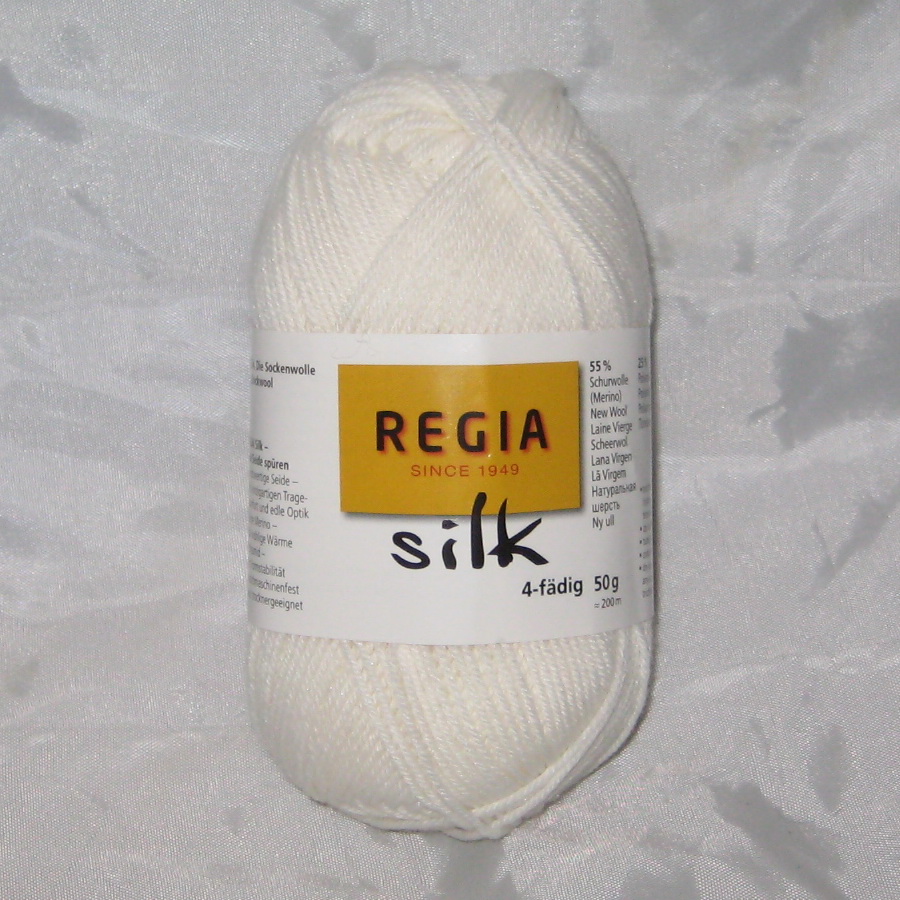 Пряжа Silk Regia белый