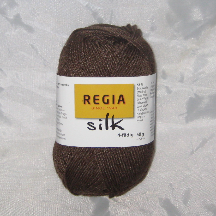 Пряжа Silk Regia шоколад