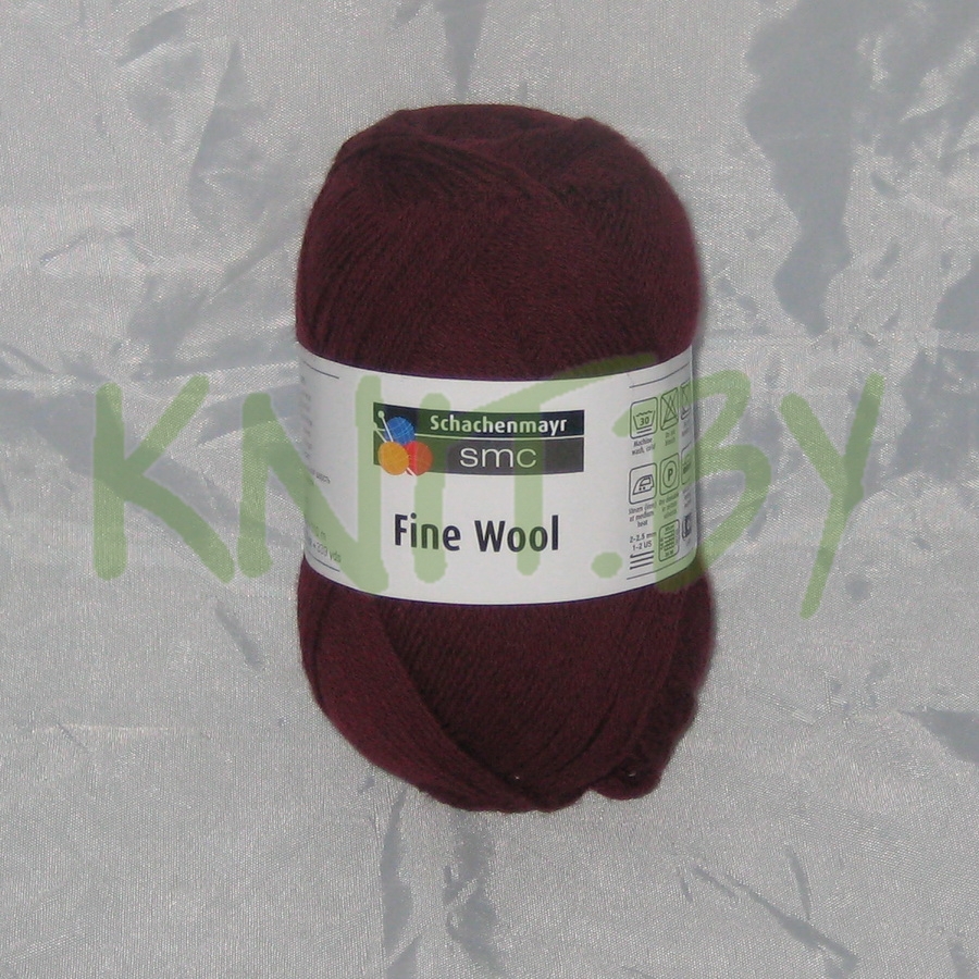 Пряжа Fine Wool бордовый