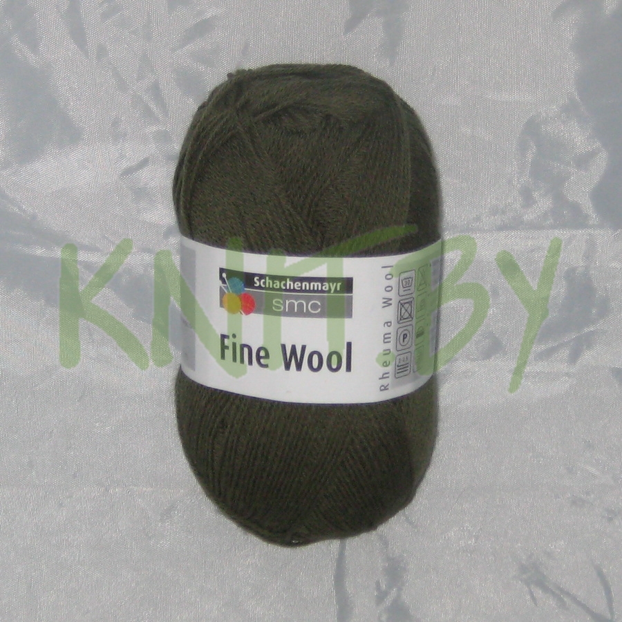 Пряжа Fine Wool оливковый