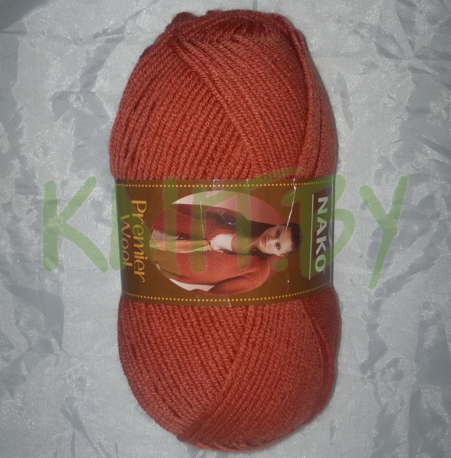 Пряжа Premier wool кирпичный