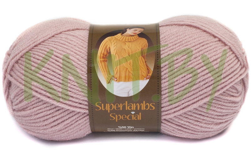 Пряжа Superlambs Special розоватая пудра