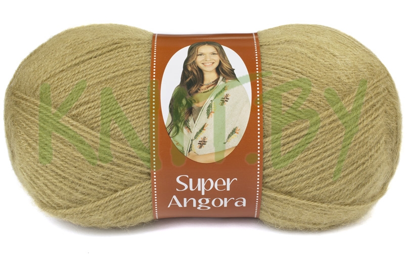 Пряжа Super Angora оливковый