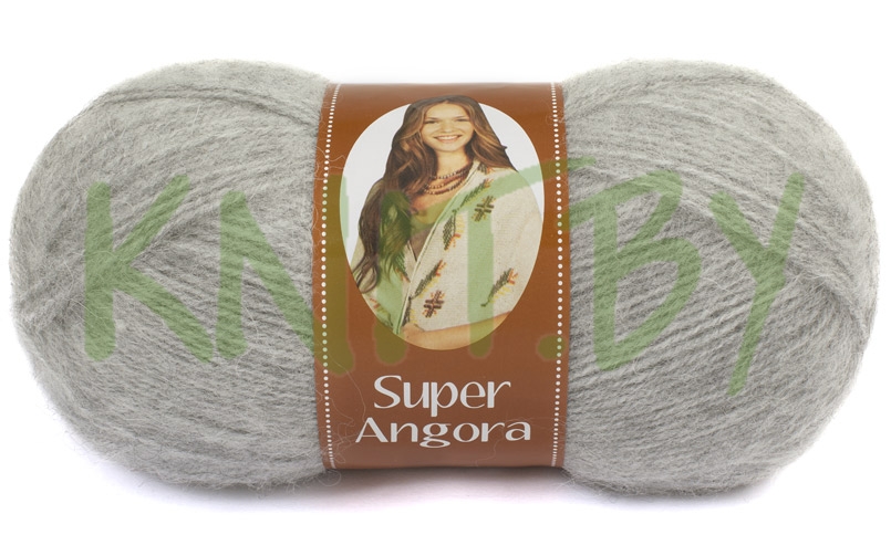 Пряжа Super Angora серый