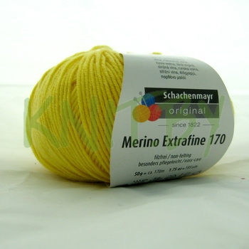 Пряжа Merino extrafine 170 желтый