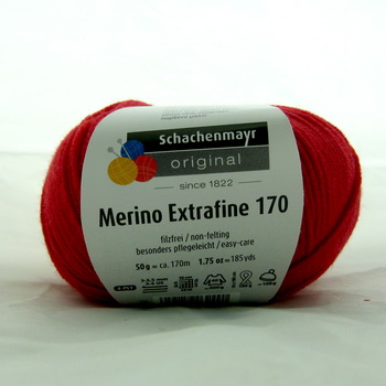 Пряжа Merino extrafine 170 вишня