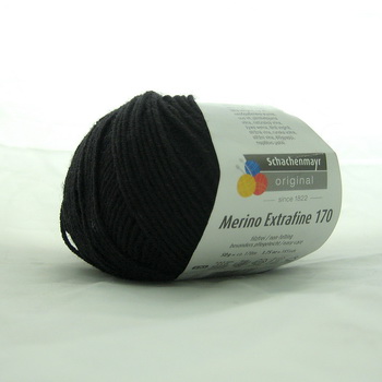 Пряжа Merino extrafine 170 черный