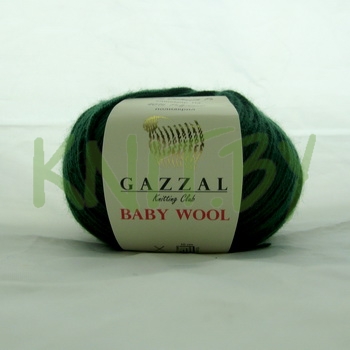 Пряжа Baby Wool Gazzal темно-зеленый