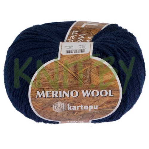 Пряжа Merino Wool темно-синий