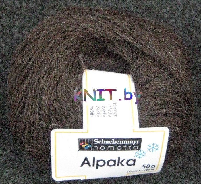 Пряжа Alpaca тёмно-коричневый
