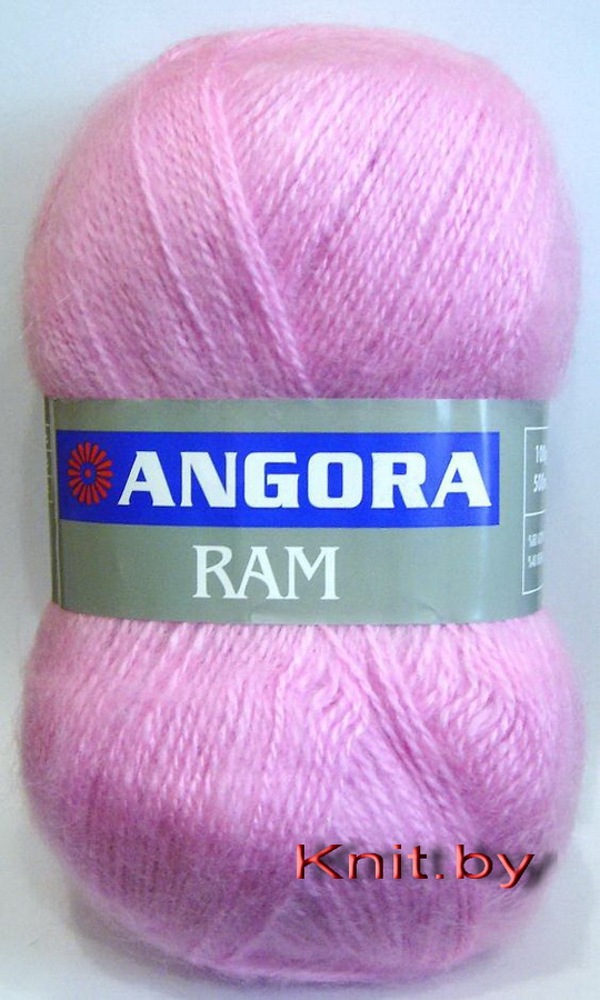 Пряжа Angora RAM светло-розовая