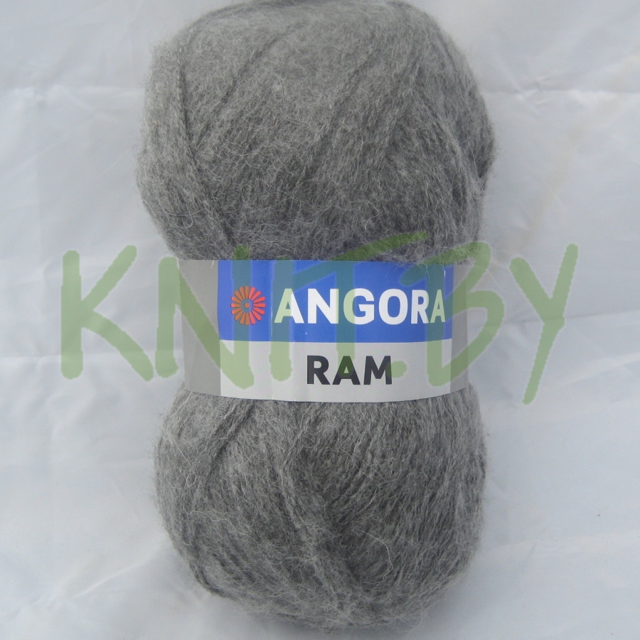 Пряжа Angora RAM тёмно-серая