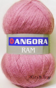 Пряжа Angora RAM ярко-сухая роза