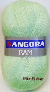 Пряжа Angora RAM светло-зелёная