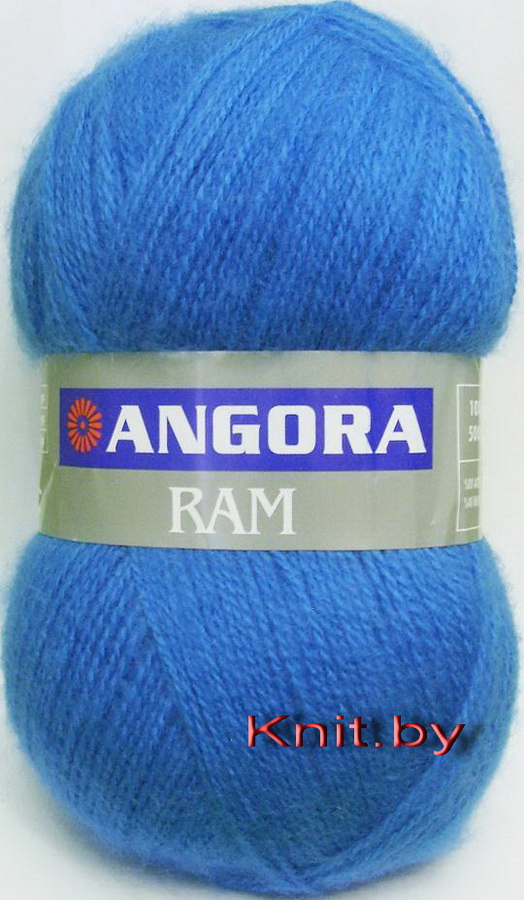 Пряжа Angora RAM тёмно-голубая