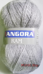 Пряжа Angora RAM серебристо-серая