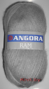 Пряжа Angora RAM светло-серая