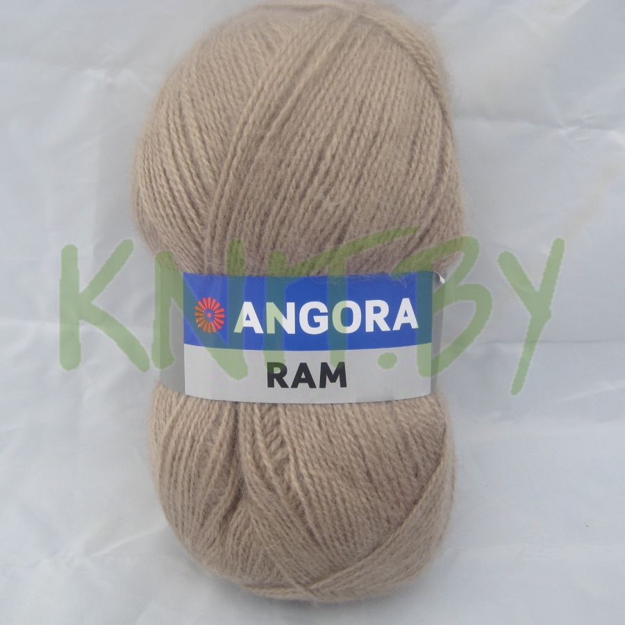 Пряжа Angora RAM серо-бежевая