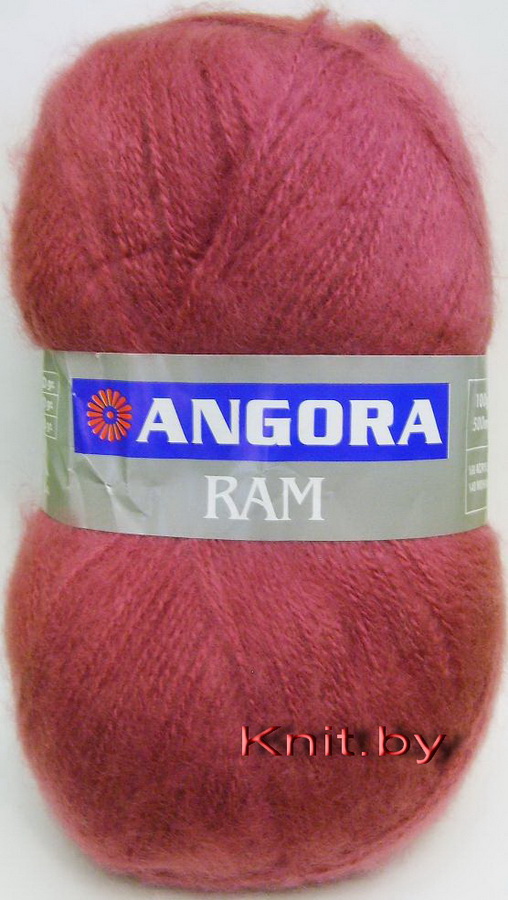 Пряжа Angora RAM светло-вишневая