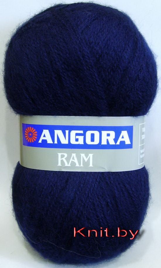 Пряжа Angora RAM тёмно-синяя