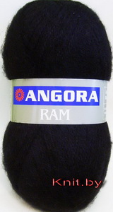 Пряжа Angora RAM чёрная