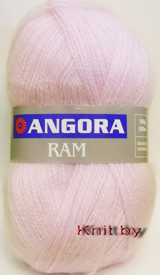 Пряжа Angora RAM бледно-сиреневая