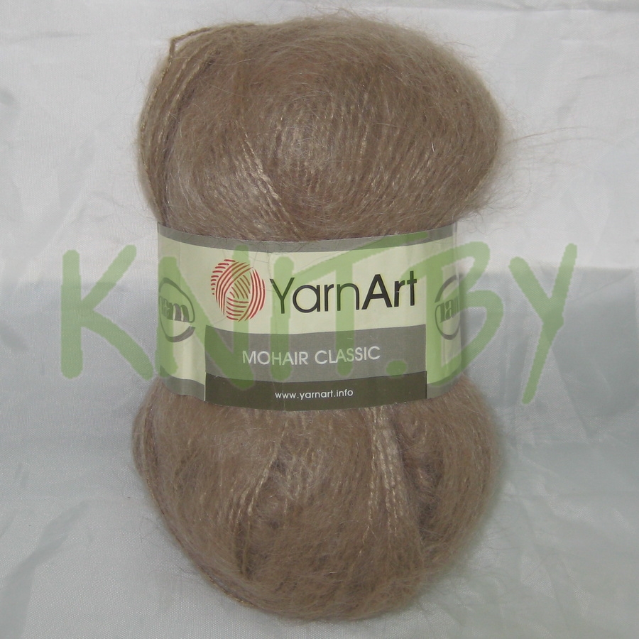 Пряжа Mohair classic Yarn Art кофейный