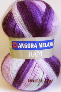 Пряжа Angora Ram Melange фиолетовые оттенки