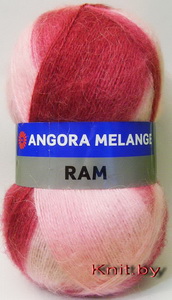 Пряжа Angora Ram Melange розово-малиновый